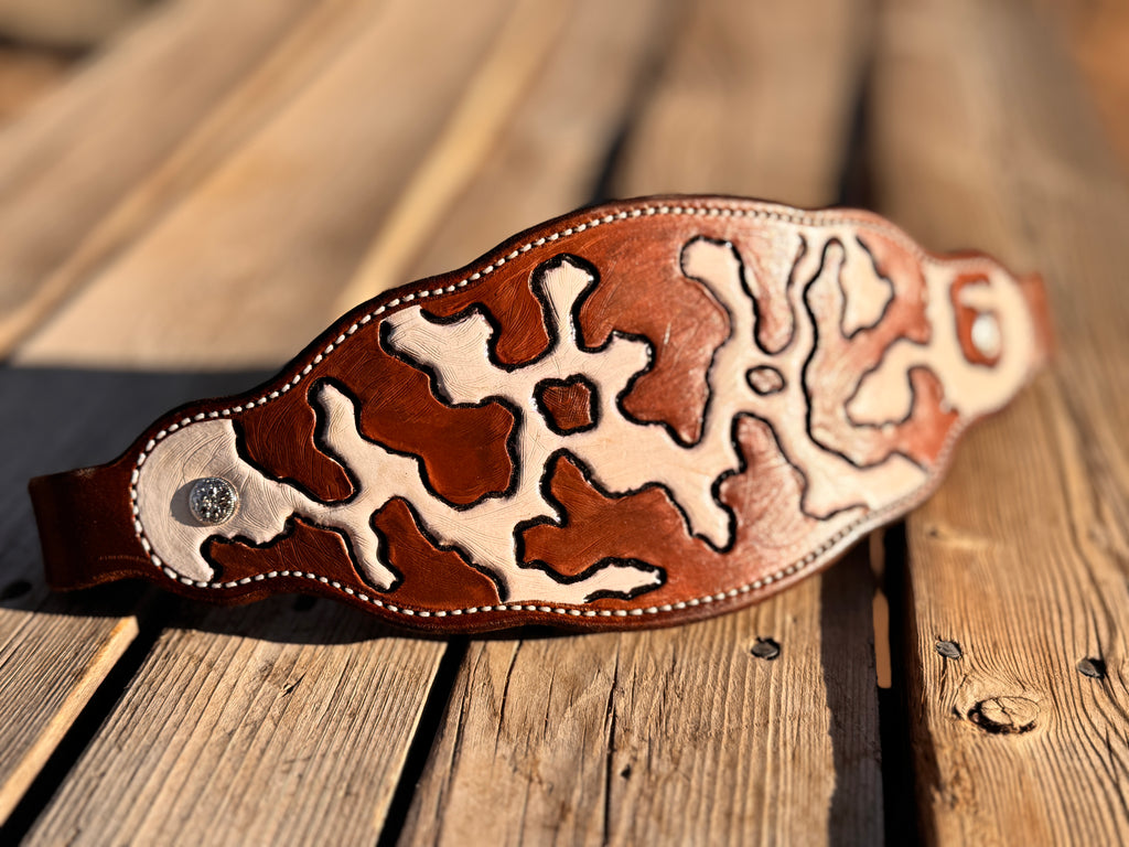 Tooled Cowhide Noseband