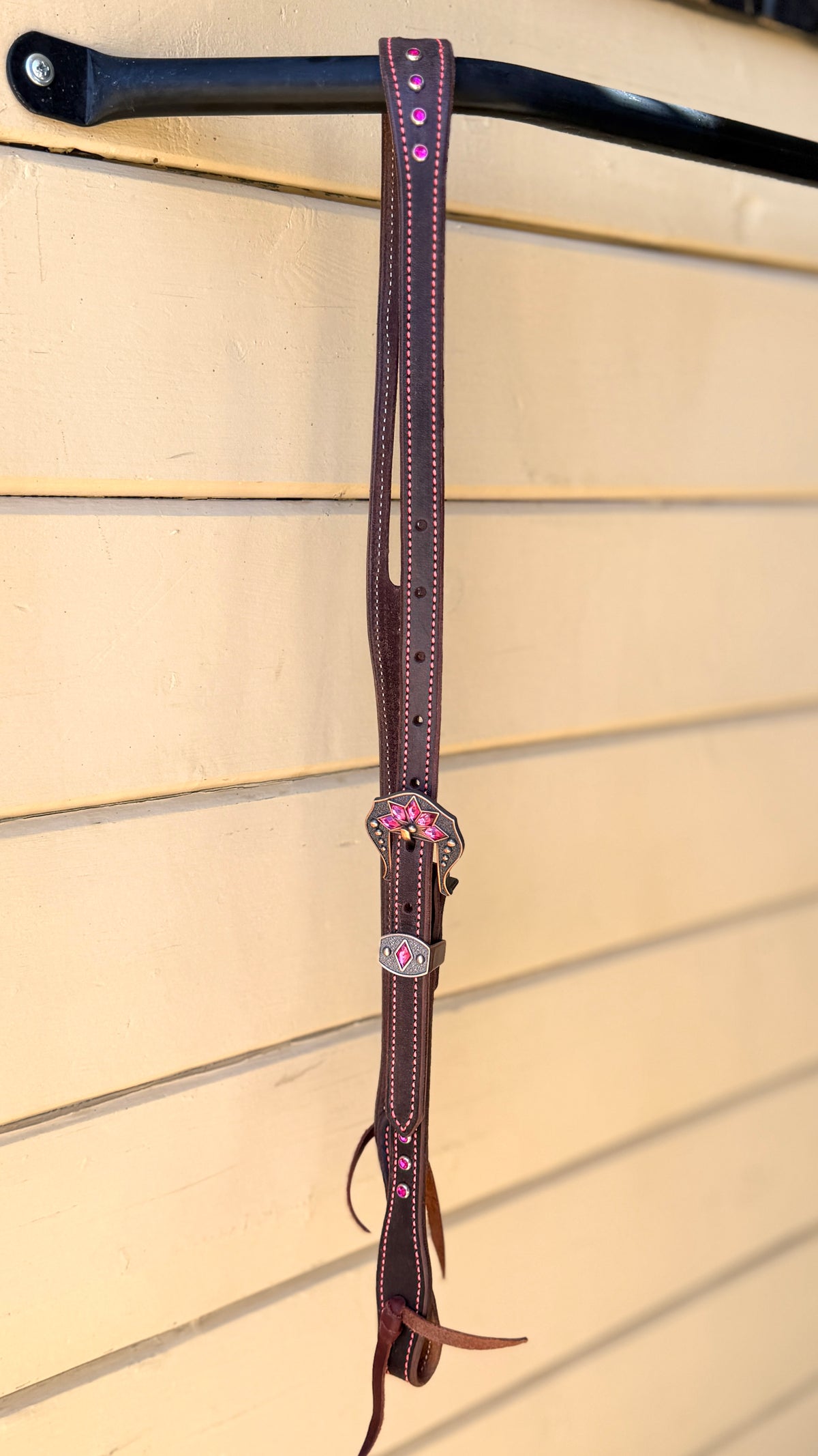 Pink Crystal Split Ear Headstall