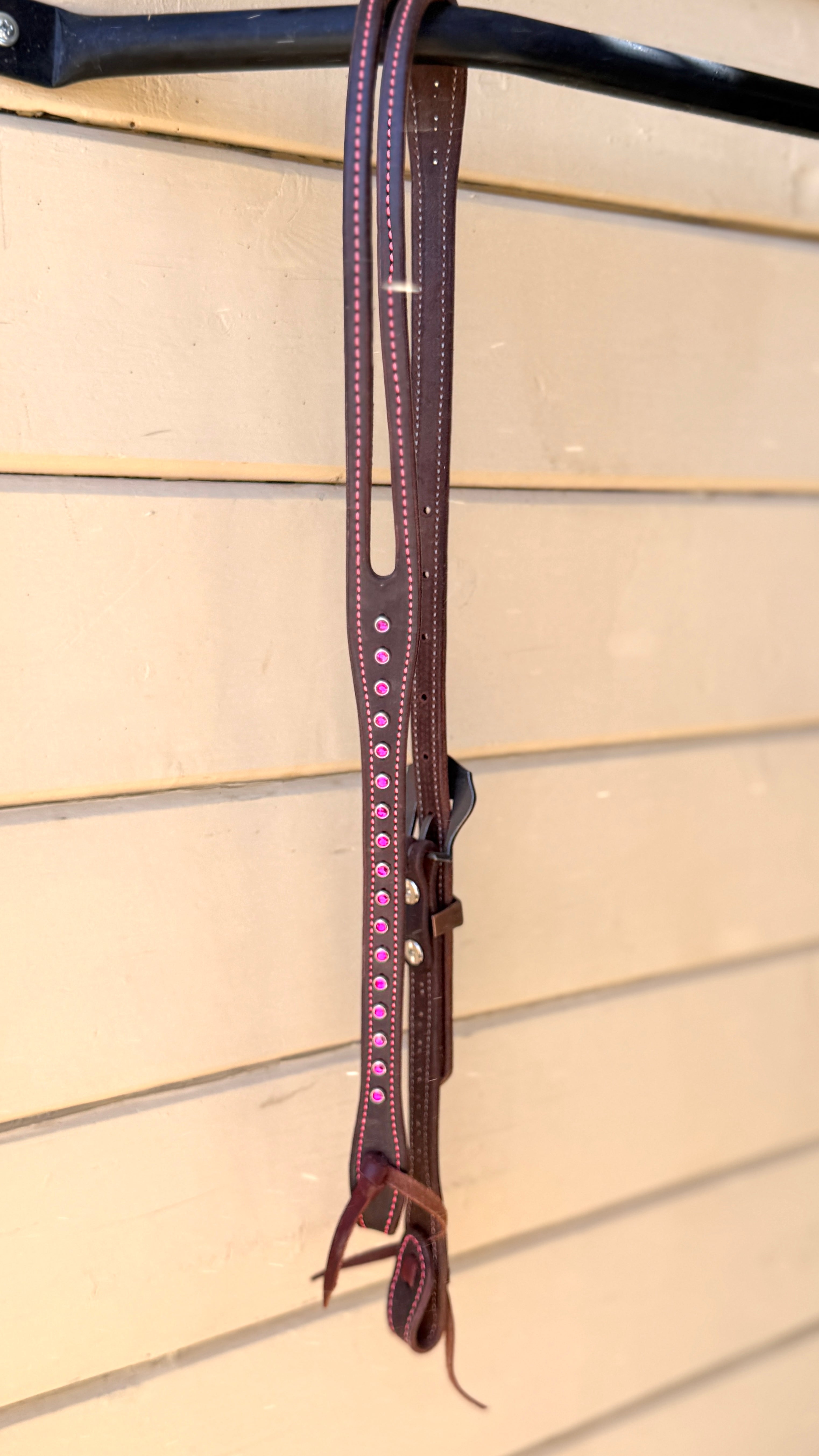 Pink Crystal Split Ear Headstall
