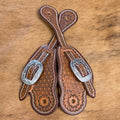 Geo Stamped Buckaroo Spur Straps