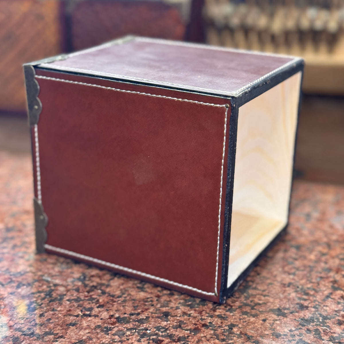 Leather Tissue Box Cover