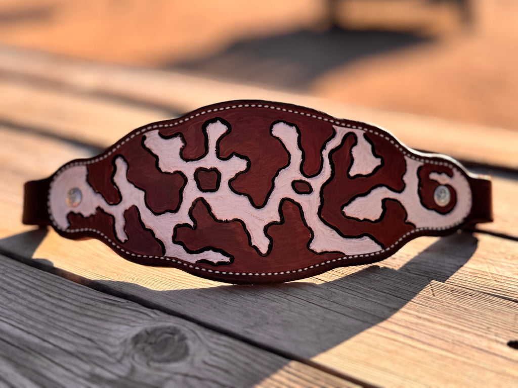 Tooled Cowhide Noseband