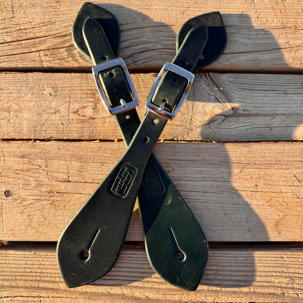 Teal Plain Spur Straps