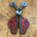 Rose Tooled Spur Straps