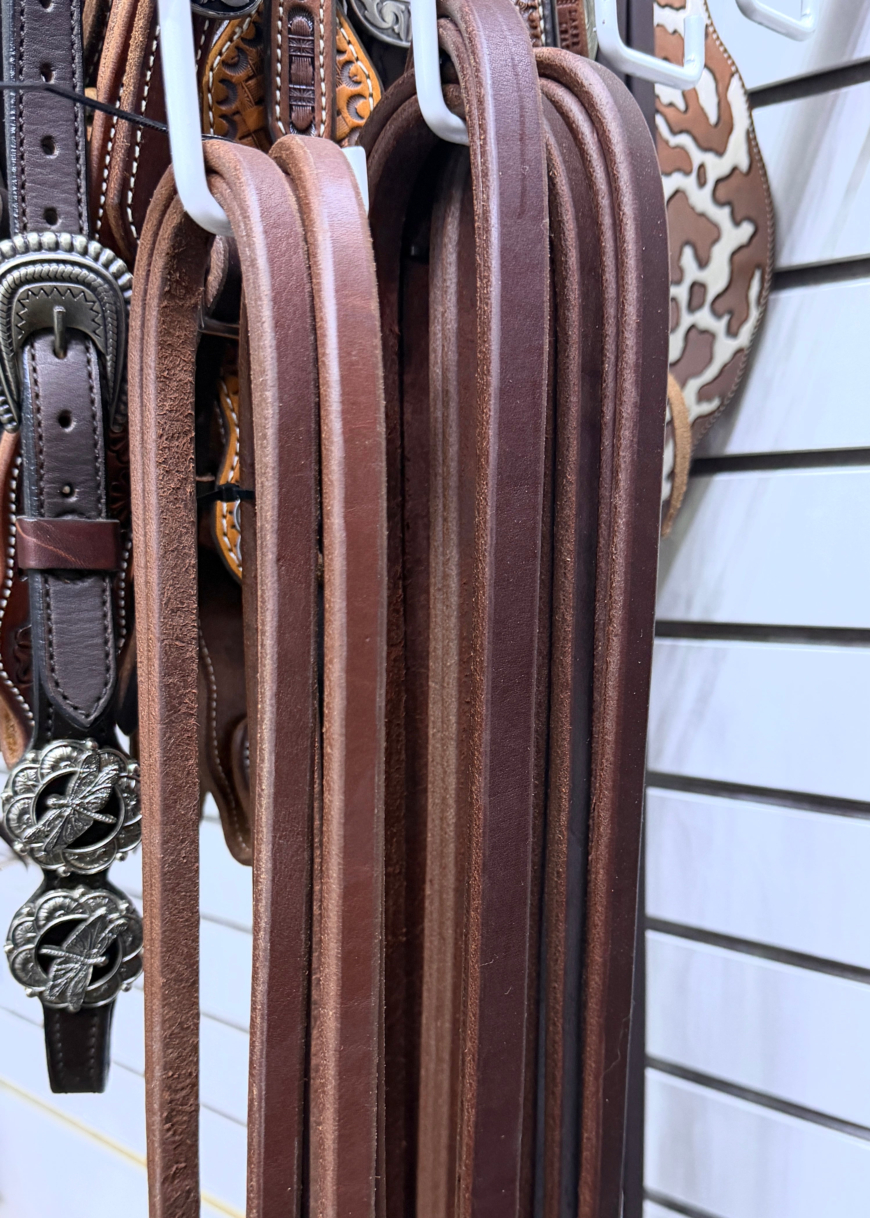 Weighted Leather Split Reins