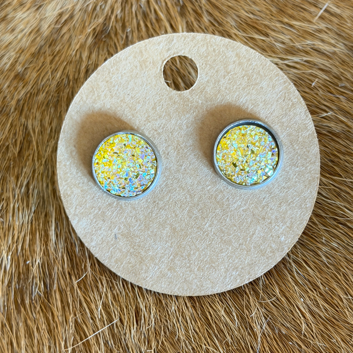 Bezel Earrings