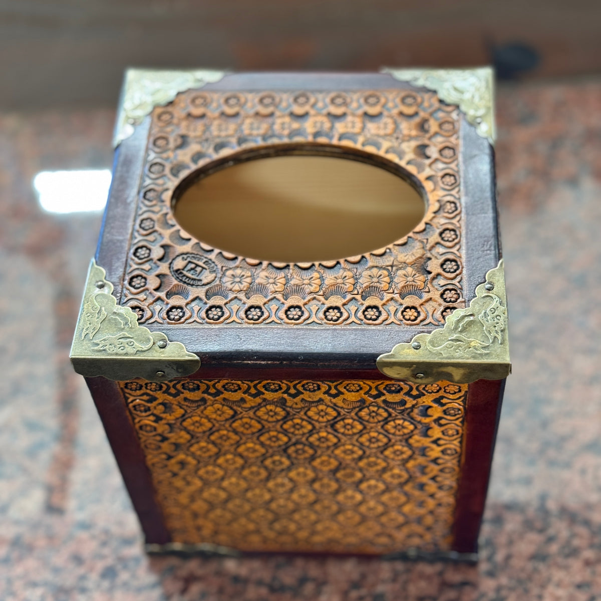 Floral Tissue Box Cover